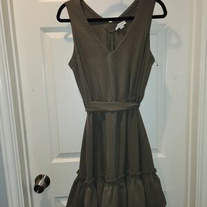 Calvin Klein Olive Mini Dress